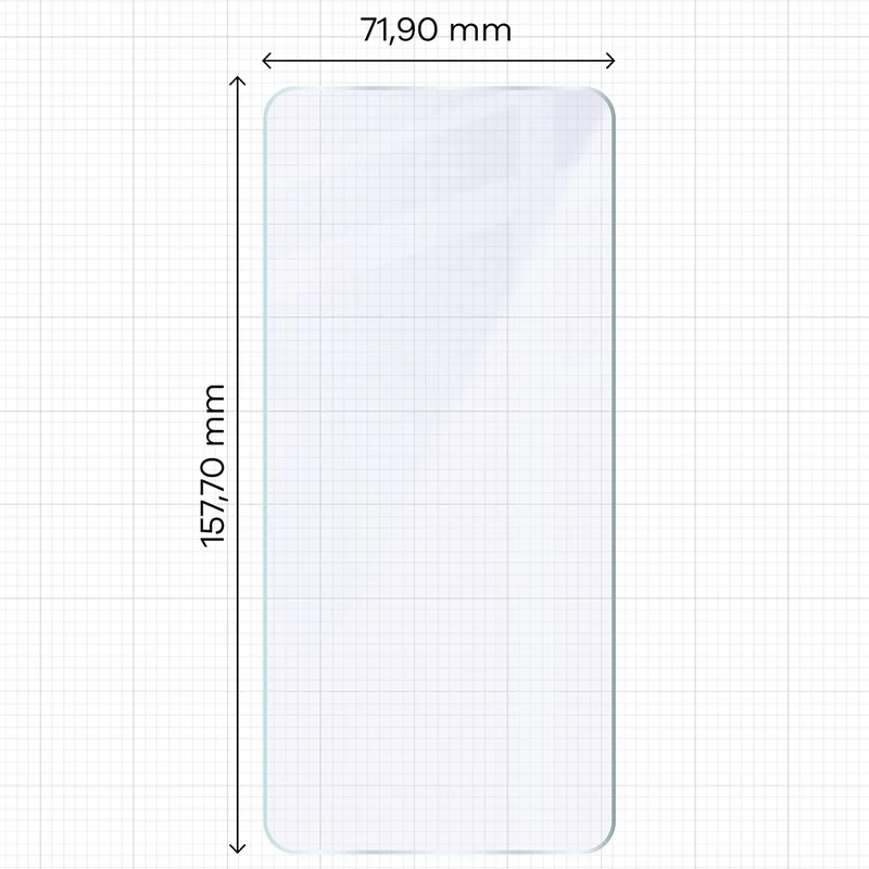 Flexibles Hybridglas für Motorola Signature, Bizon Hybrid Mule Duo, 2 Stück