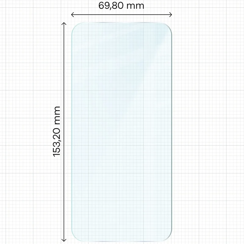 Gehärtetes Glas für Oppo Reno 15 / 15 F / 15 FS / A6 Pro 5G, Bizon Glass Clear