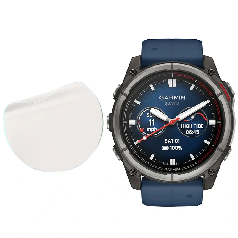 Matte Folie für Garmin Quatix 8 Pro 47 mm, Bizon Watch Film Sun, 1 Stück