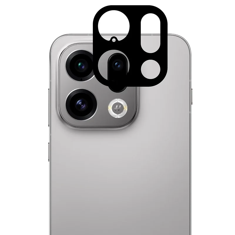 Gehärtetes Glas - 2 Stück + Kameraschutz für Oppo Find X9, Bizon Glass Edge Pack, Schwarz