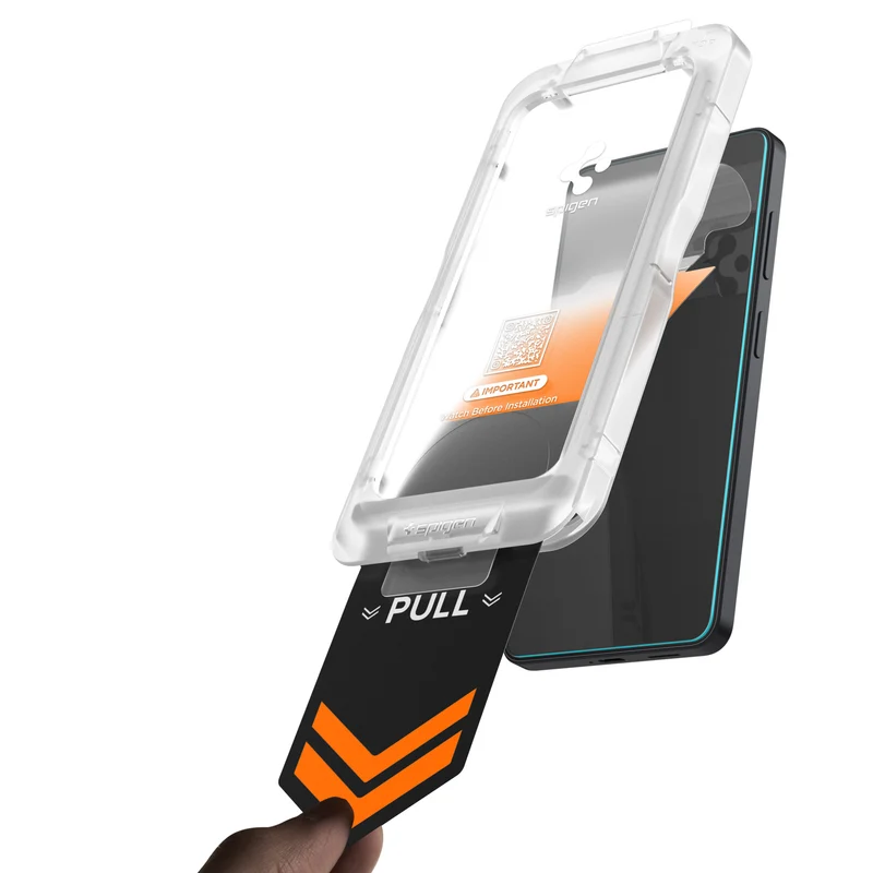 Glas + Applikator für Galaxy S26, Spigen Glas.tR EZ Fit Pro (AC) Privacy 1-Pack