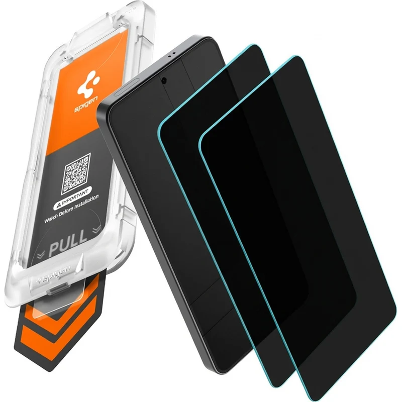 Glas + Applikator für Galaxy S26 Plus, Spigen Glas.tR EZ Fit Pro (AC) Privacy 2-Pack