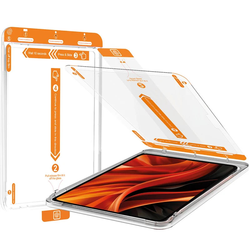 Glas + Applikator für iPad 11 / 10 gen. 2025 / 2022, Mobile Origin Screen Guard, Transparent