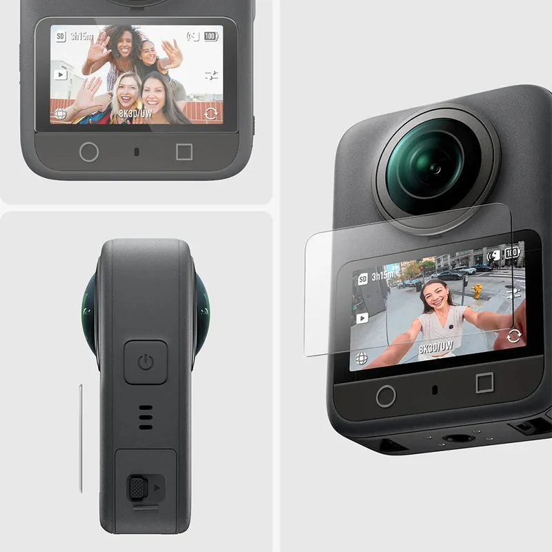 Gehärtetes Glas für DJI Osmo 360, Spigen Glas.tR Slim 2-Pack, 2 Stück