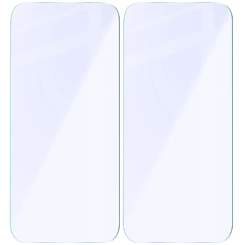 Flexibles Hybridglas für iPhone 15, Bizon Hybrid Mule Duo, 2 Stück