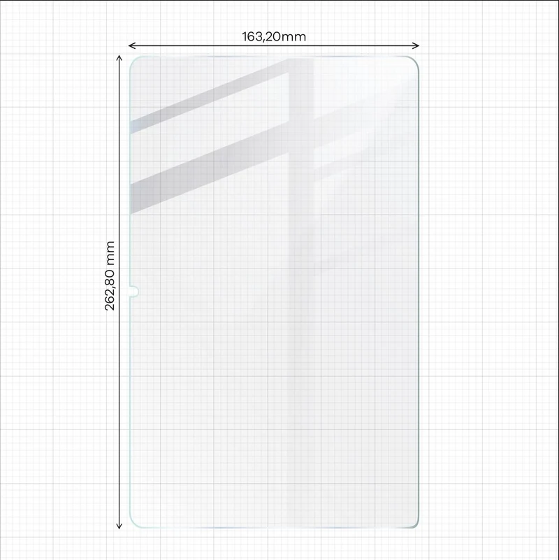 Papierimitationsfolie für Lenovo Tab Plus 11.5" 2024, Bizon Film Tab Papirus Duo, 2 Stück