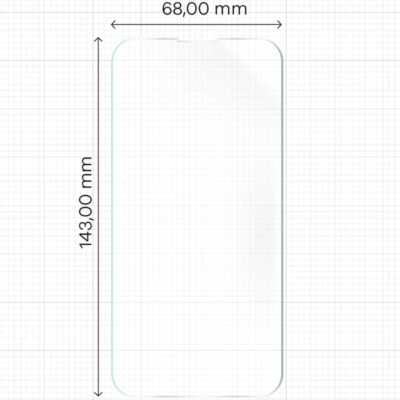 Hydrogel Folie für den Bildschirm Bizon Film Hydrogel Front Duo für iPhone 13 /13 Pro, 2 Stück