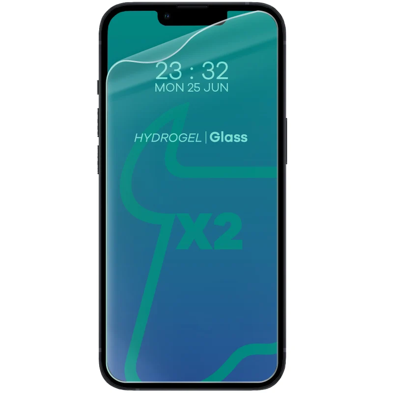 Hydrogel Folie für den Bildschirm Bizon Film Hydrogel Front Duo für iPhone 13 /13 Pro, 2 Stück