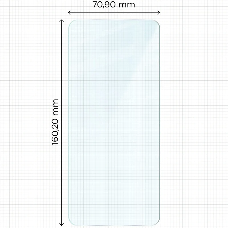 Gehärtetes Glas für Honor X7d / Honor 400 Smart, Bizon Glass Clear Duo, 2 Stück