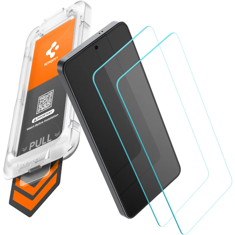 Glas + Applikator für Galaxy S26, Spigen Glas.tR EZ Fit Pro 2-Pack (AC)