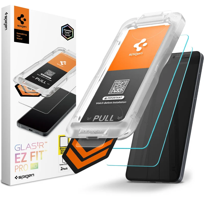 Glas + Applikator für Galaxy S26 Plus, Spigen Glas.tR EZ Fit Pro 2-Pack (AC)