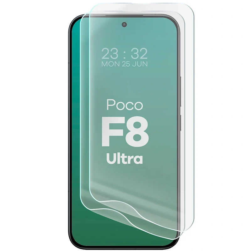 Hydrogel Folie für den Bildschirm für Xiaomi POCO F8 Ultra, Bizon Film Hydrogel Front Duo, 2 Stück