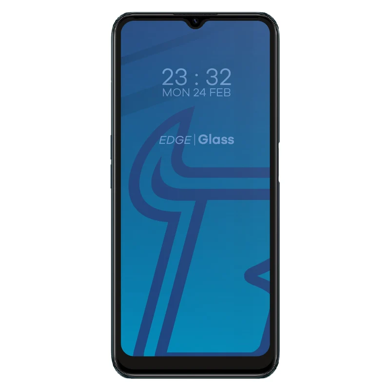 Gehärtetes Glas Bizon Glass Edge für Realme C31, Schwarz