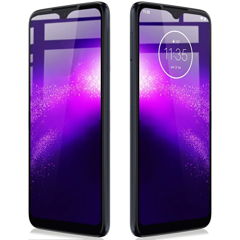 Gehärtetes Glas Bizon Glass Edge für Moto G8 Play, Schwarz