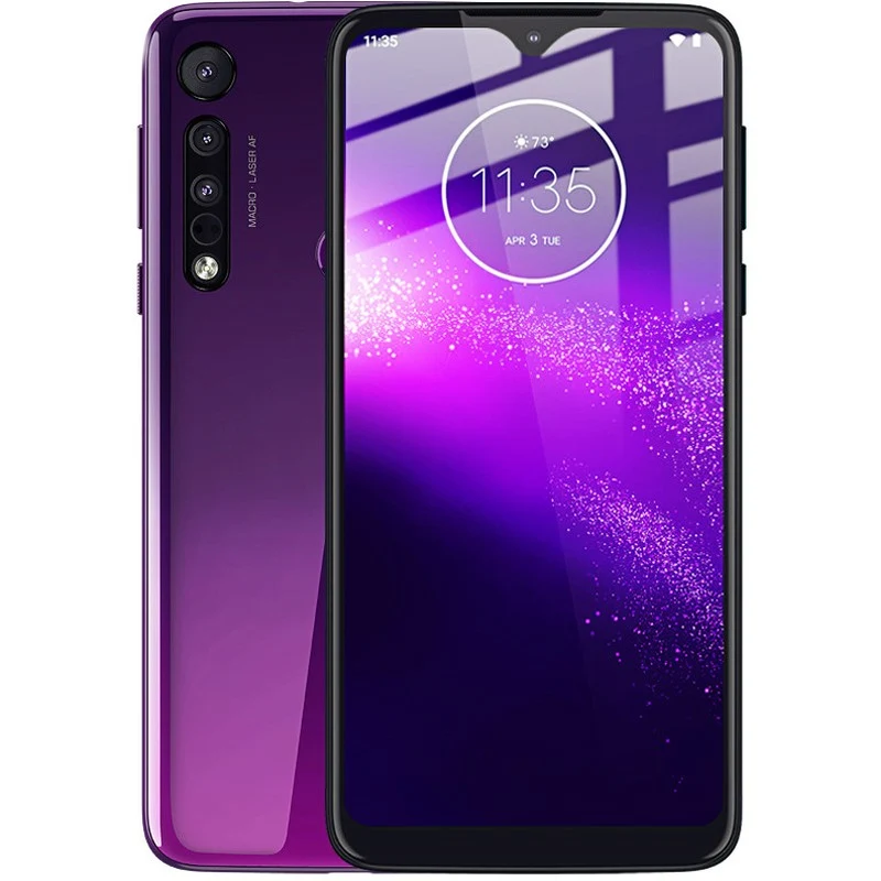 Gehärtetes Glas Bizon Glass Edge für Moto G8 Play, Schwarz