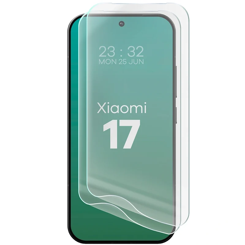 Hydrogel Folie für den Bildschirm für Xiaomi 17, Bizon Film Hydrogel Front Duo, 2 Stück