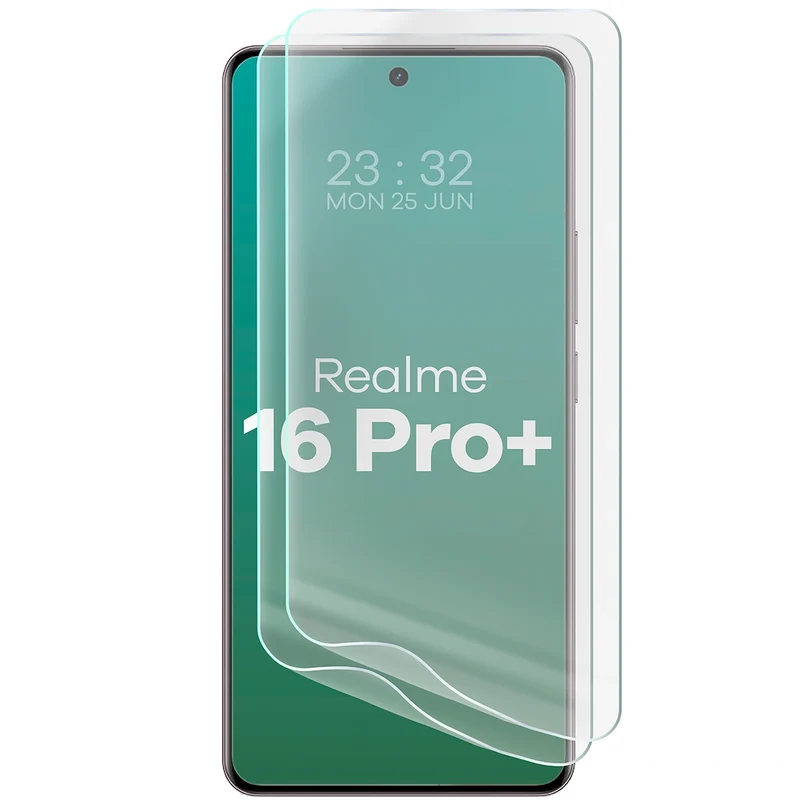 Hydrogel Folie für den Bildschirm für Realme 16 Pro Plus 5G, Bizon Film Hydrogel Front Duo, 2 Stück