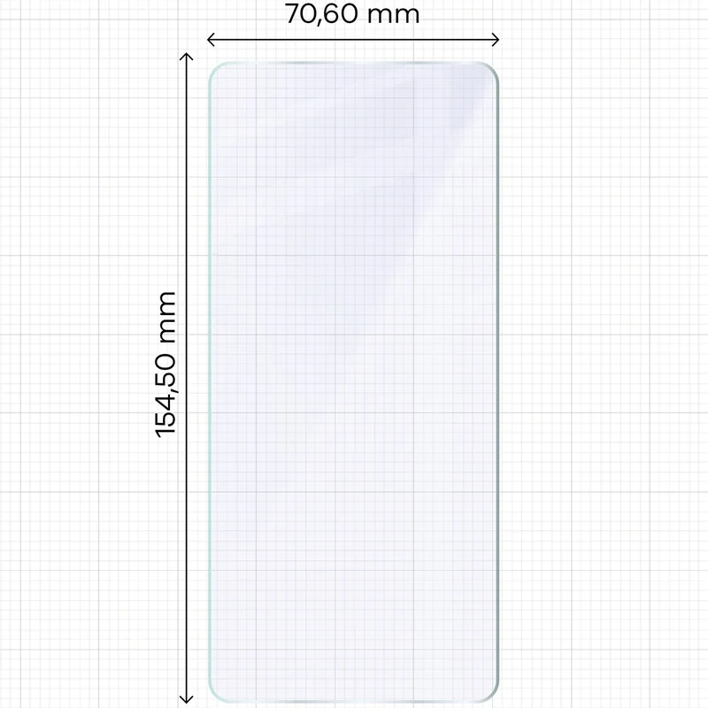 Flexibles Hybridglas für Motorola Edge 70, Bizon Hybrid Mule Duo, 2 Stück