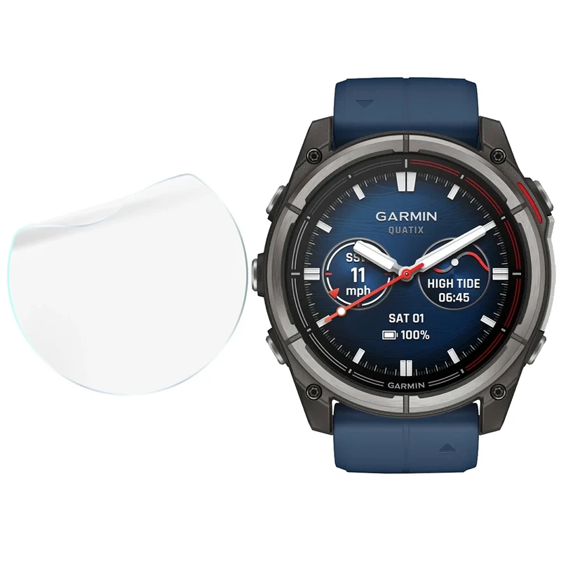 Hydrogel Folie für den Bildschirm für Garmin Quatix 8 Pro 47 mm, Bizon Watch Film Hydrogel Duo, 2 Stück