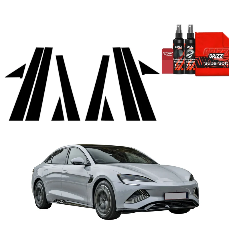 10in1 Schwarze Grizz Protector schutzfolie für B-C-Säule - BYD Seal (2026)