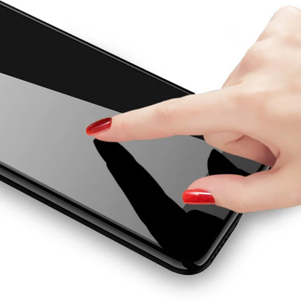 Gehärtetes Glas Bizon Glass Edge für Galaxy A73 5G, Schwarz