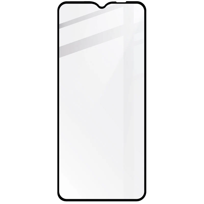 Gehärtetes Glas Bizon Glass Edge für Galaxy A03s, Schwarz