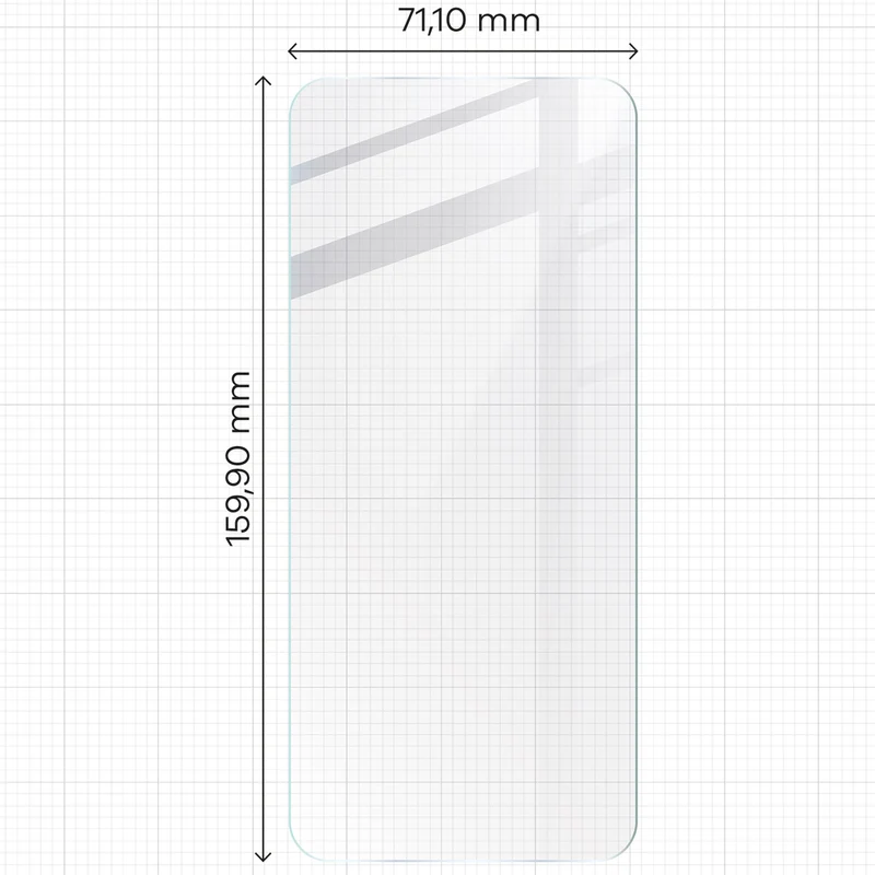 Gehärtetes Glas Bizon Glass Clear für Realme 12 4G