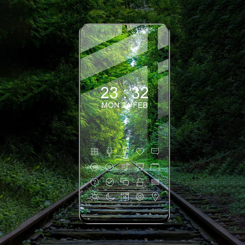Gehärtetes Glas - 2 Stück + Kameraschutz für Galaxy A73, Bizon Glass Edge Pack, Schwarz