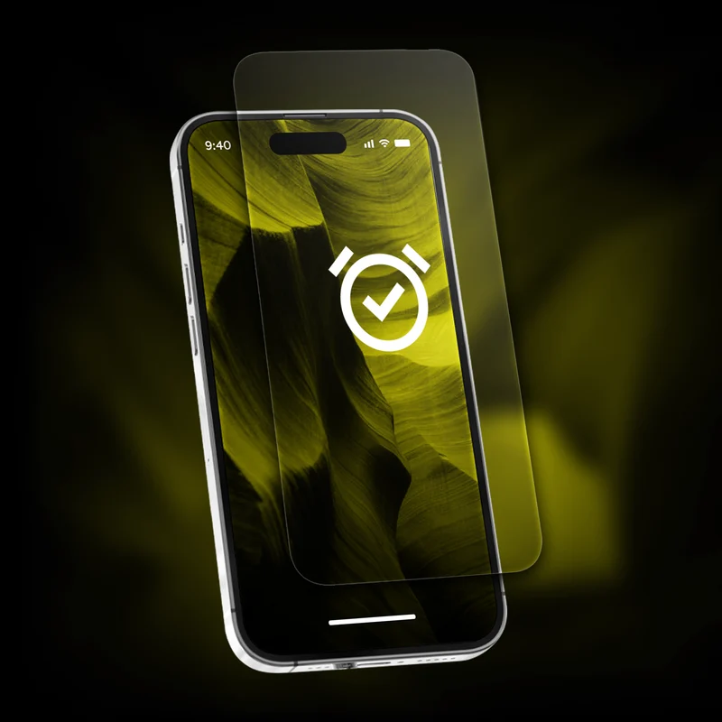 Gehärtetes Glas mit Applikator für iPhone 17e / 16e / 14 / 13 Pro / 13, Hammer Glass XPress Protect
