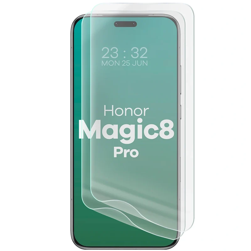 Hydrogel Folie für den Bildschirm für Honor Magic8 Pro, Bizon Film Hydrogel Front Duo, 2 Stück