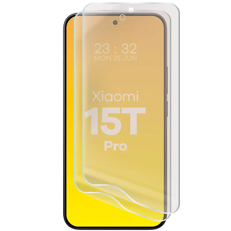 Matte Folie für Xiaomi 15T Pro, Bizon Film Sun Duo, 2 Stück
