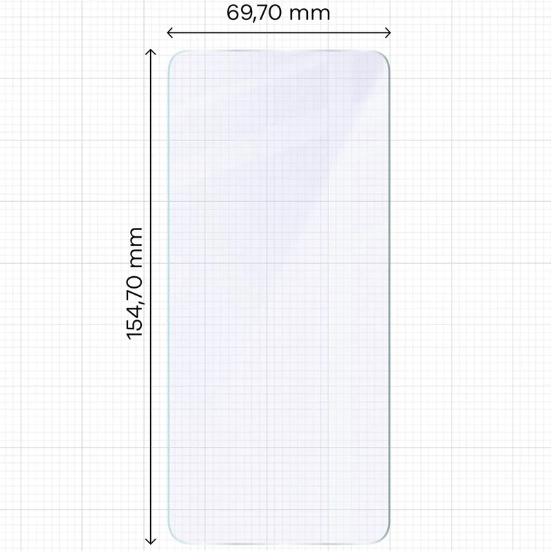 Flexibles Hybridglas für Xiaomi POCO F7 Pro, Bizon Hybrid Mule Duo, 2 Stück