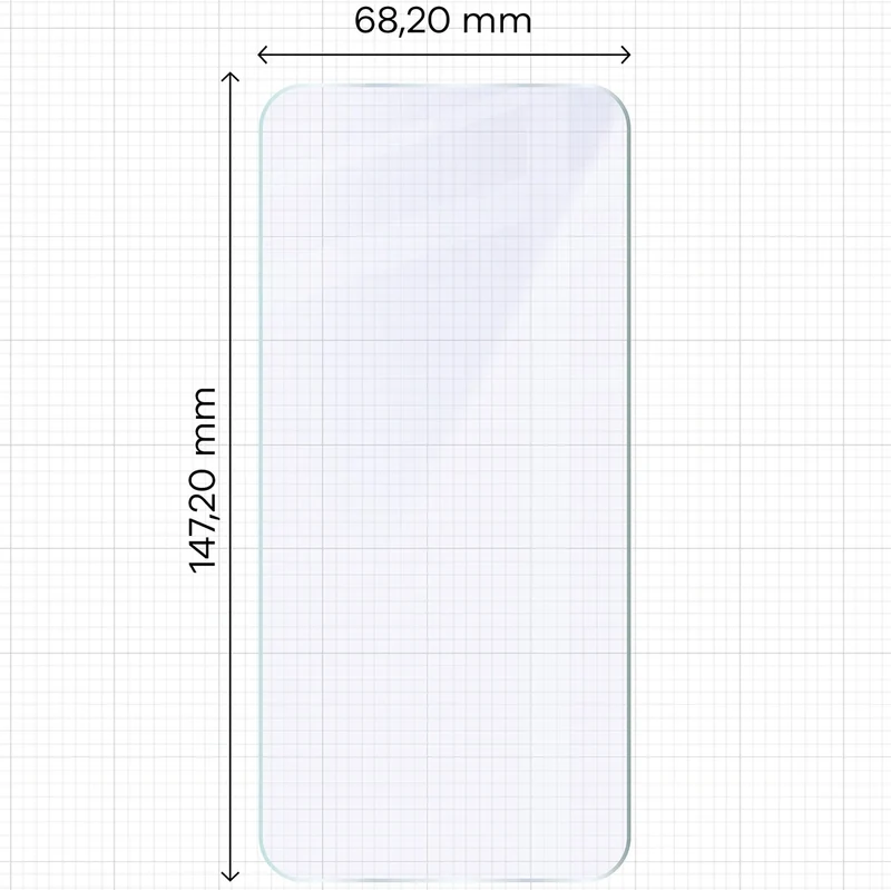 Flexibles Hybridglas für Vivo X300, Bizon Hybrid Mule Duo, 2 Stück