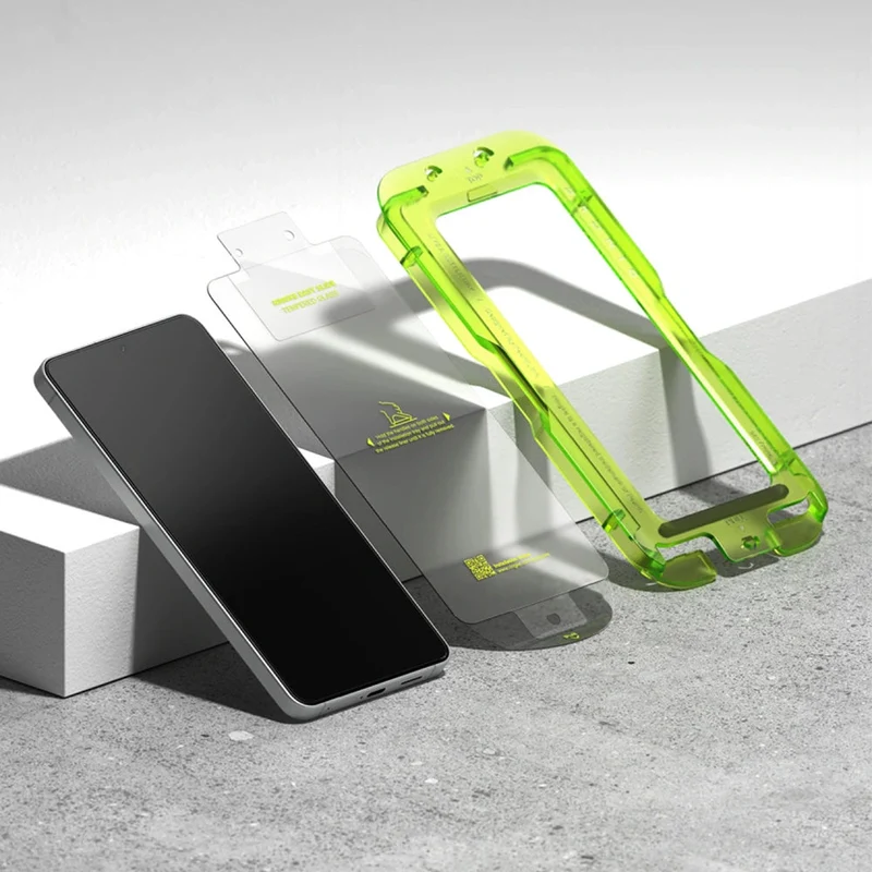 Gehärtetes Bildschirmglas mit Applikator für Galaxy S26, Ringke Easy Slide, 2 Stück