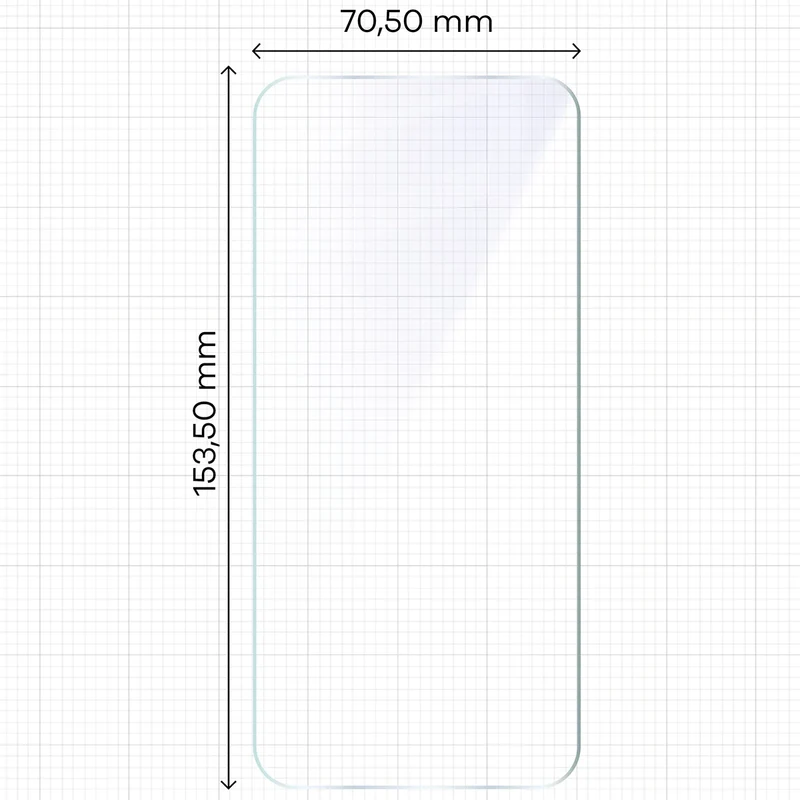 Flexibles Hybridglas für Oppo A6 Pro 5G, Bizon Hybrid Mule Duo, 2 Stück