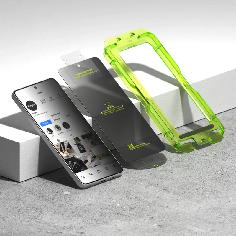 Sichtschutzglas mit Applikator für Galaxy S26, Ringke Easy Slide, 2 Stück