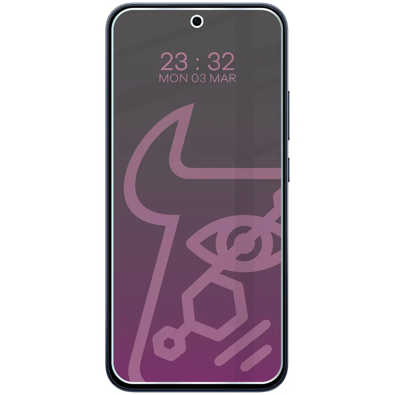 Hybridglas mit Privatschutzfilter für Oppo Reno 15 FS, Bizon Hybrid Shadow, Matt