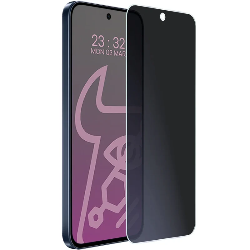 Hybridglas mit Privatschutzfilter für Oppo Reno 15 FS, Bizon Hybrid Shadow, Matt