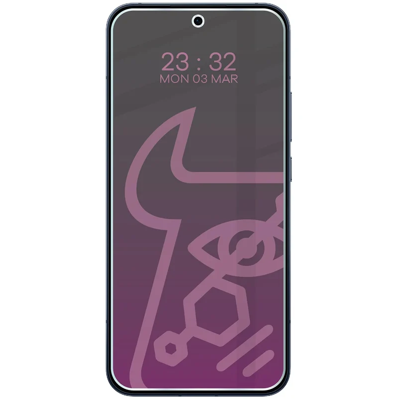 Hybridglas mit Privatschutzfilter für Oppo Reno 15, Bizon Hybrid Shadow, Matt