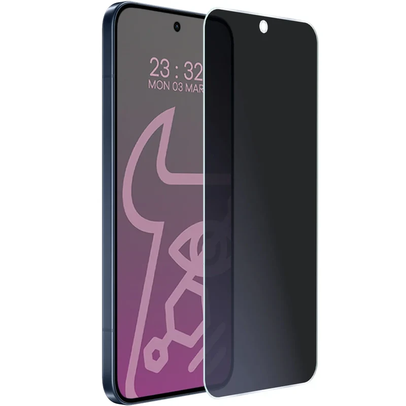 Hybridglas mit Privatschutzfilter für Oppo Reno 15, Bizon Hybrid Shadow, Matt
