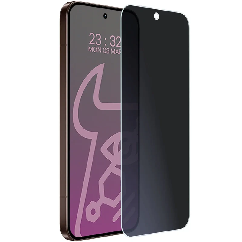 Hybridglas mit Privatschutzfilter für Oppo Reno 15 Pro, Bizon Hybrid Shadow, Matt