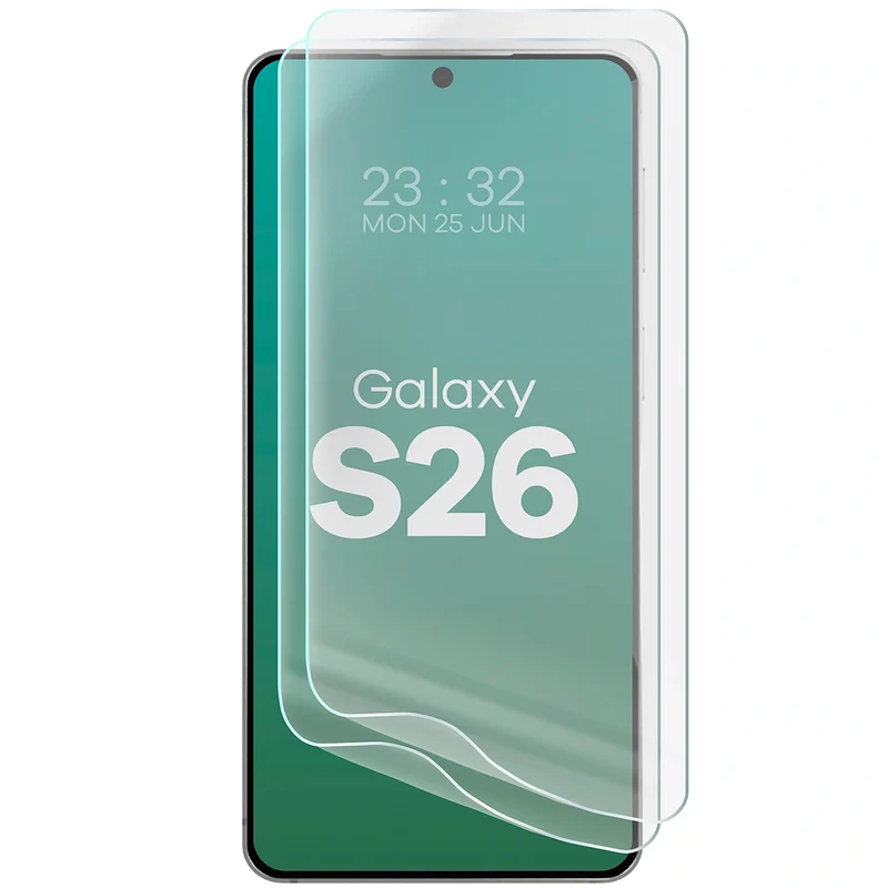 Hydrogel Folie für den Bildschirm für Galaxy S26, Bizon Film Hydrogel Front Duo, 2 Stück