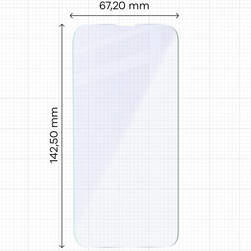 Flexibles Hybridglas für iPhone 17e / 16e, Bizon Hybrid Mule Duo, 2 Stück