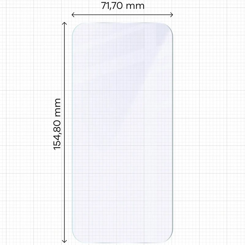 Flexibles Hybridglas für iPhone 16 Plus, Bizon Hybrid Mule Duo, 2 Stück