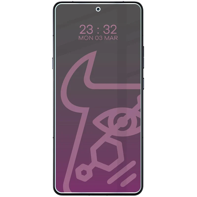 Hybridglas mit Privatschutzfilter für Motorola Signature, Bizon Hybrid Shadow, Matt