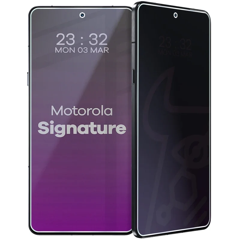 Hybridglas mit Privatschutzfilter für Motorola Signature, Bizon Hybrid Shadow, Matt