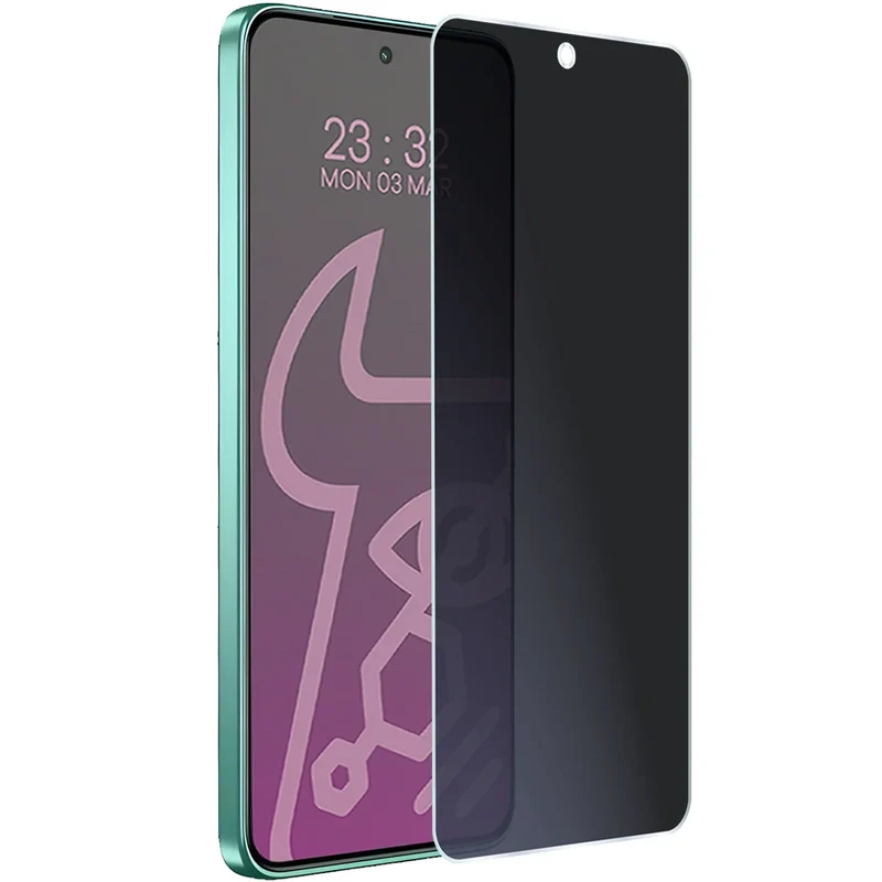 Hybridglas mit Privatschutzfilter für Motorola Edge 60 Neo, Bizon Hybrid Shadow, Matt
