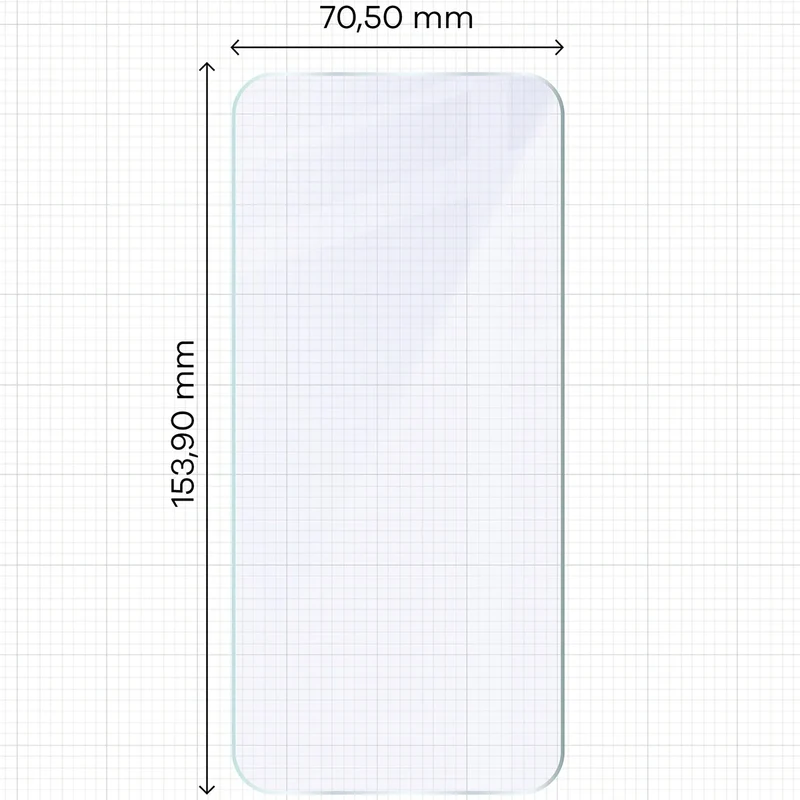 Flexibles Hybridglas für Oppo Reno 15 FS, Bizon Hybrid Mule Duo, 2 Stück