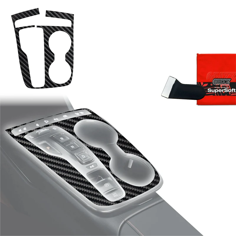 Schutzfolien Grizz Protector für Mittelkonsole - Hyundai Tucson N-Line (2021-2024) Carbon Optik Glanz