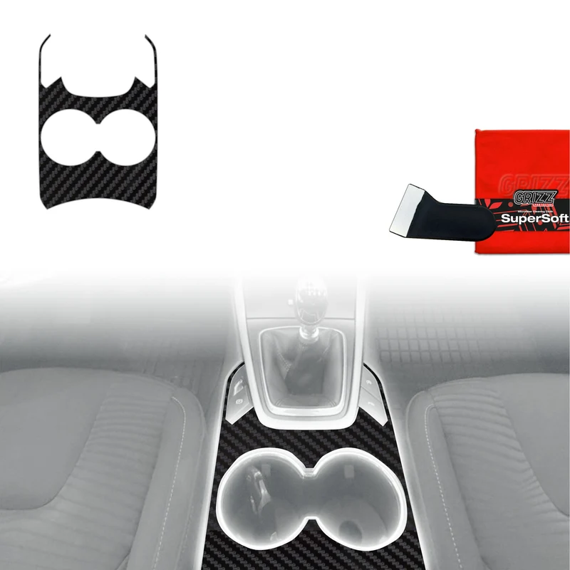 Schutzfolien Grizz Protector für Mittelkonsole - Ford S-Max MK2 (2015-2023) Carbon Optik Matt Antifingerprint